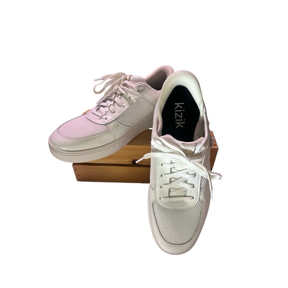 Kizik Men’s Shoes Optic White Leather Oslo Unisex Sneakers Size M8.5 W10 main image 9